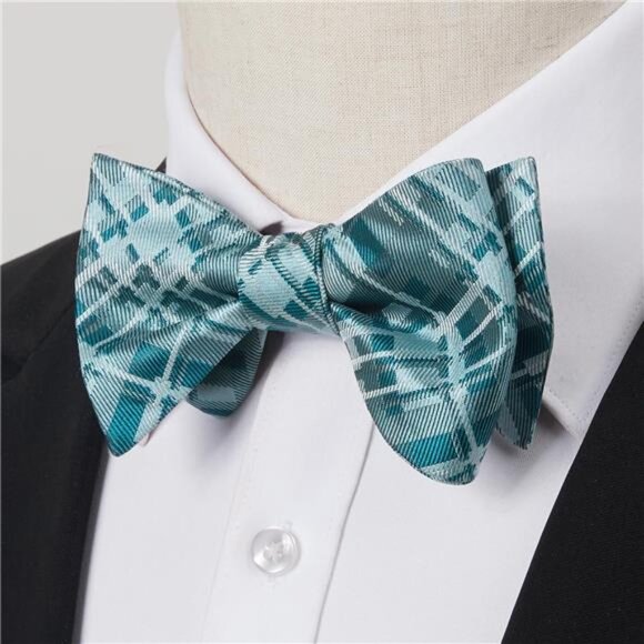 Bow Ties for Men D05-dark Green - Picture 5 of 6
